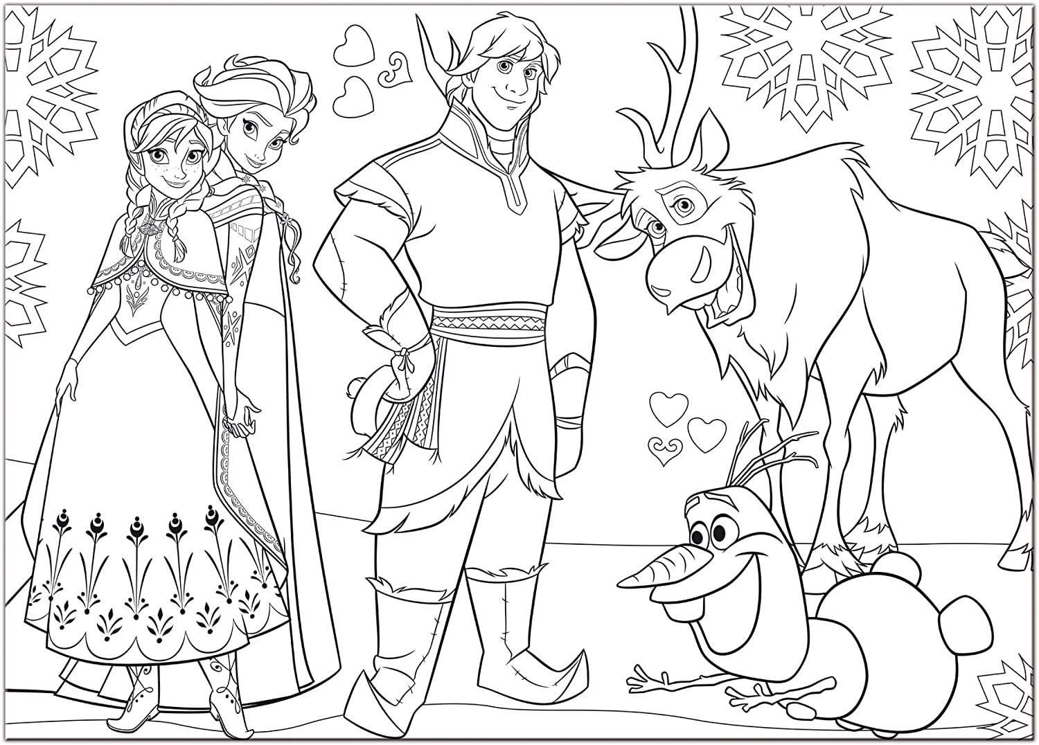 46898 - LISCIANI - DISNEY PUZZLE DF MAXI FLOOR 108 FROZEN ON THE WALK