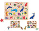 41543 - Globo PUZZLE LEGNO prima infanzia con PIOLI 40X30 12PZ - modello cauale