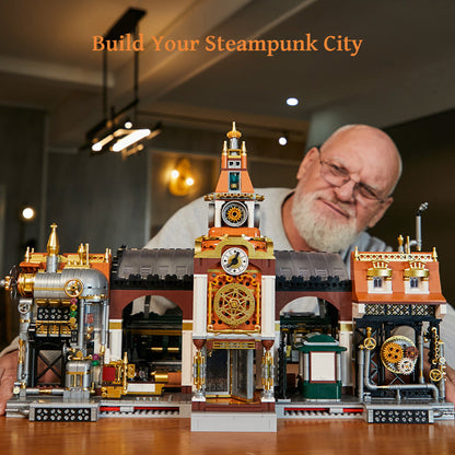 85007 Pantasy SteamPunk : Stazione Treno Steampunk Set Costruzioni da Collezione