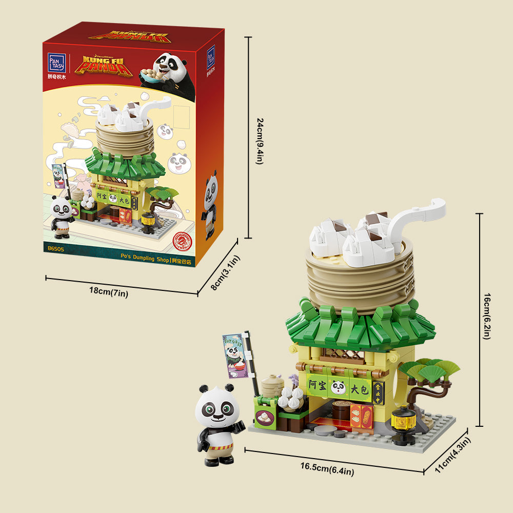 86505 Pantasy Kung Fu Panda Negozio di Ravioli di Po Set Costruzioni da Collezio