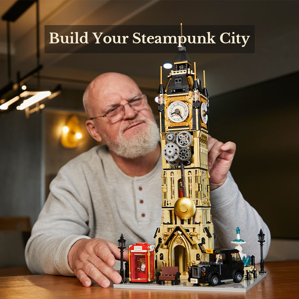 85008 Pantasy Steampunk Bell Tower Torre dell’Orologio Set Costruzioni
