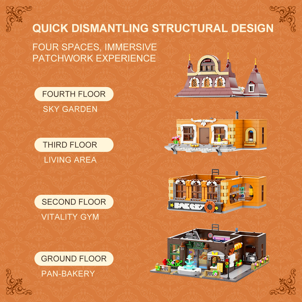 85013 Pantasy  Il Panificio  Edificio Modulare Set Costruzioni Bakery