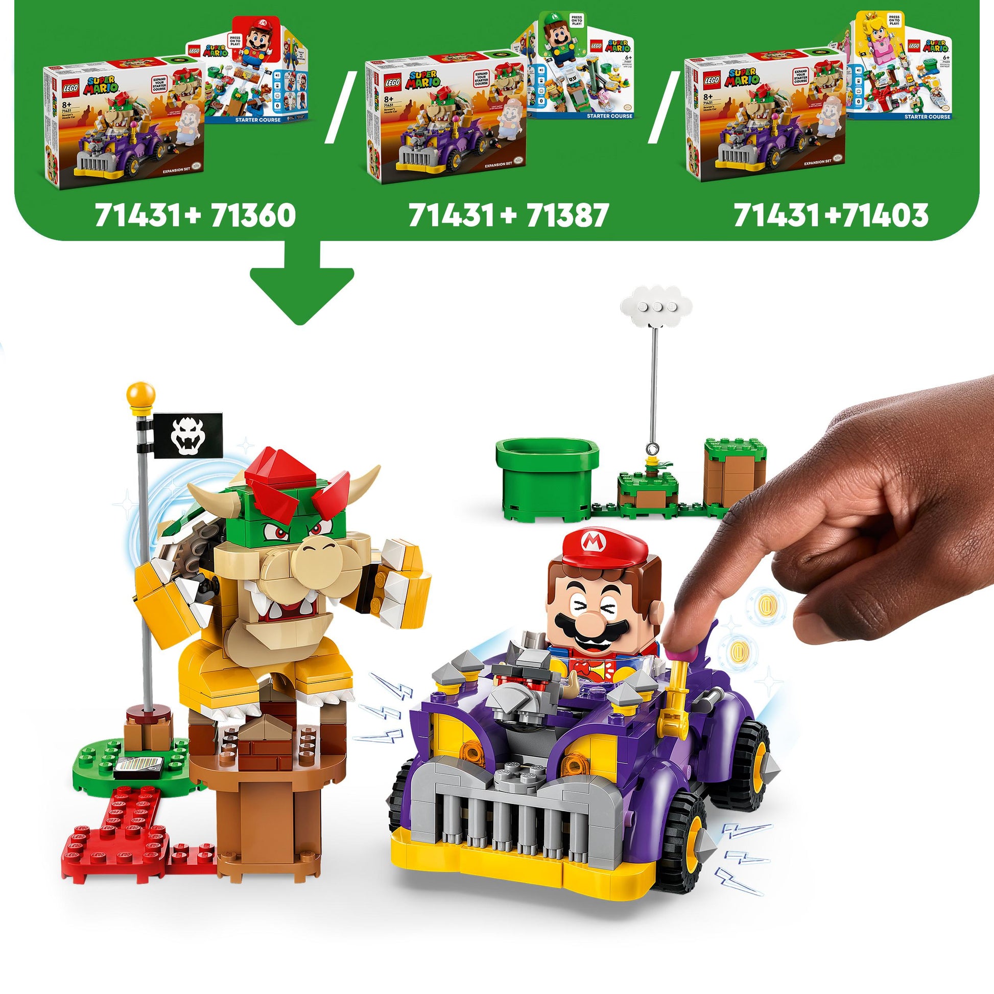 71431 LEGO Super Mario Pack di espansione Il bolide di Bowser