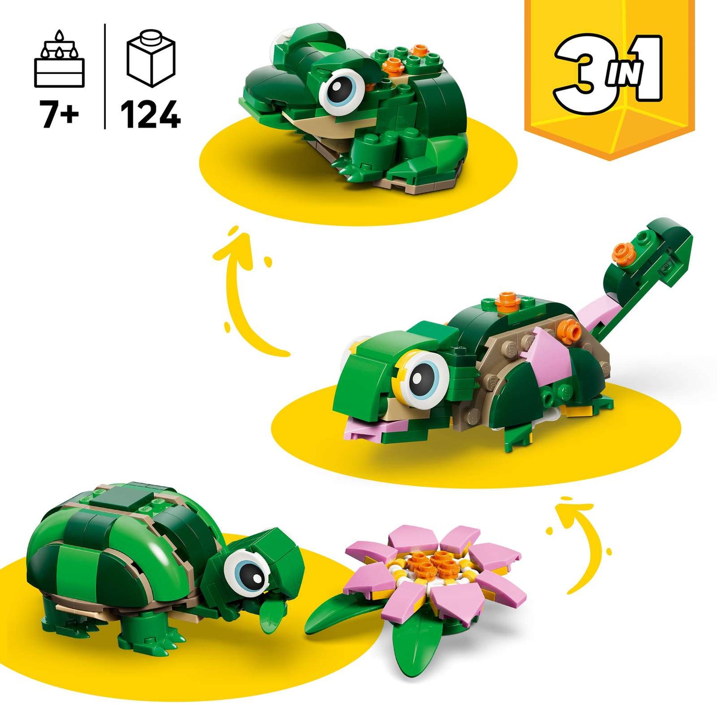 31377 LEGO Creator Tartaruga con fiore di ninfea