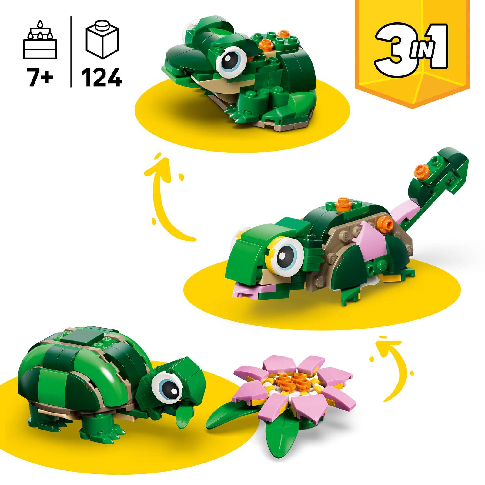 31377 LEGO Creator Tartaruga con fiore di ninfea