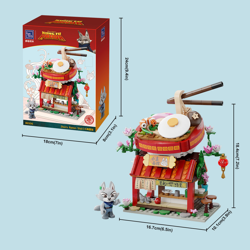 85506 Pantasy Kung Fu Panda Bancarella di Ramen di Zhen Set Costruzioni