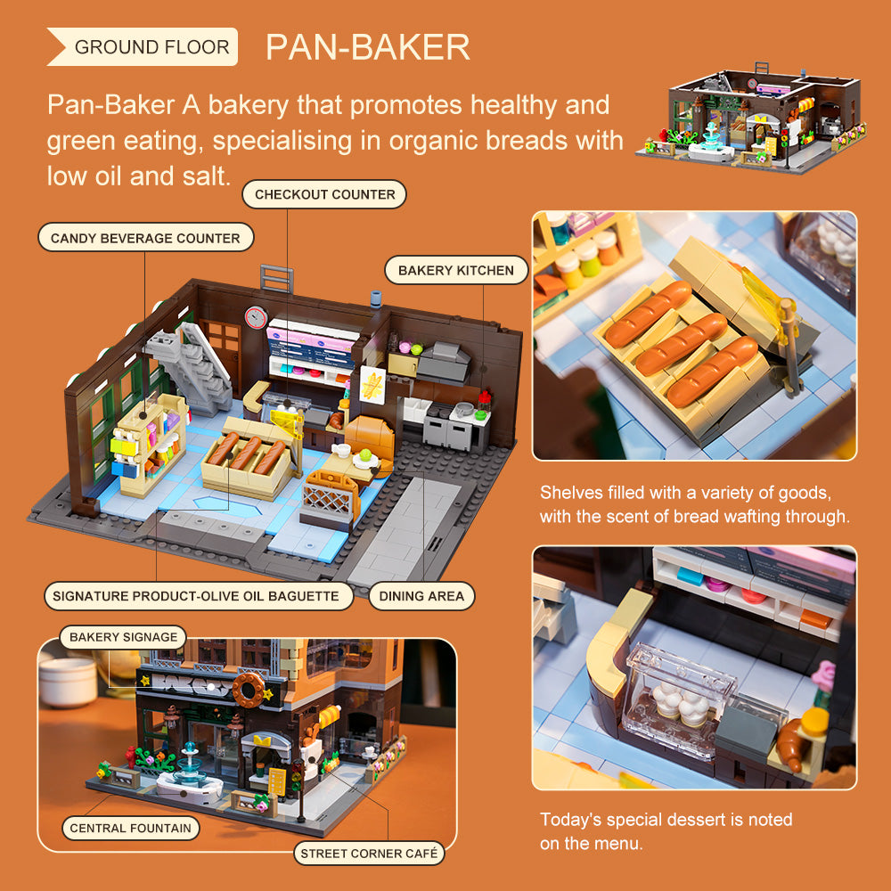 85013 Pantasy  Il Panificio  Edificio Modulare Set Costruzioni Bakery