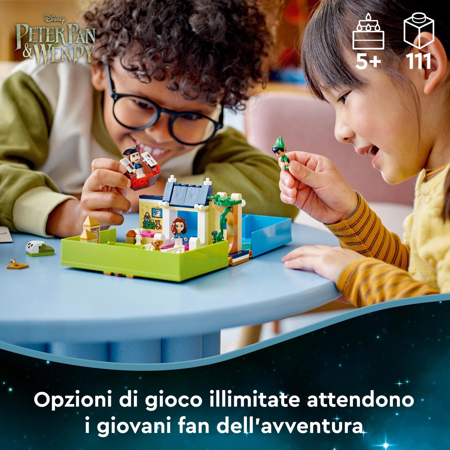 43220 LEGO  Disney  L avventura nel libro delle fiabe di Peter Pan e Wendy