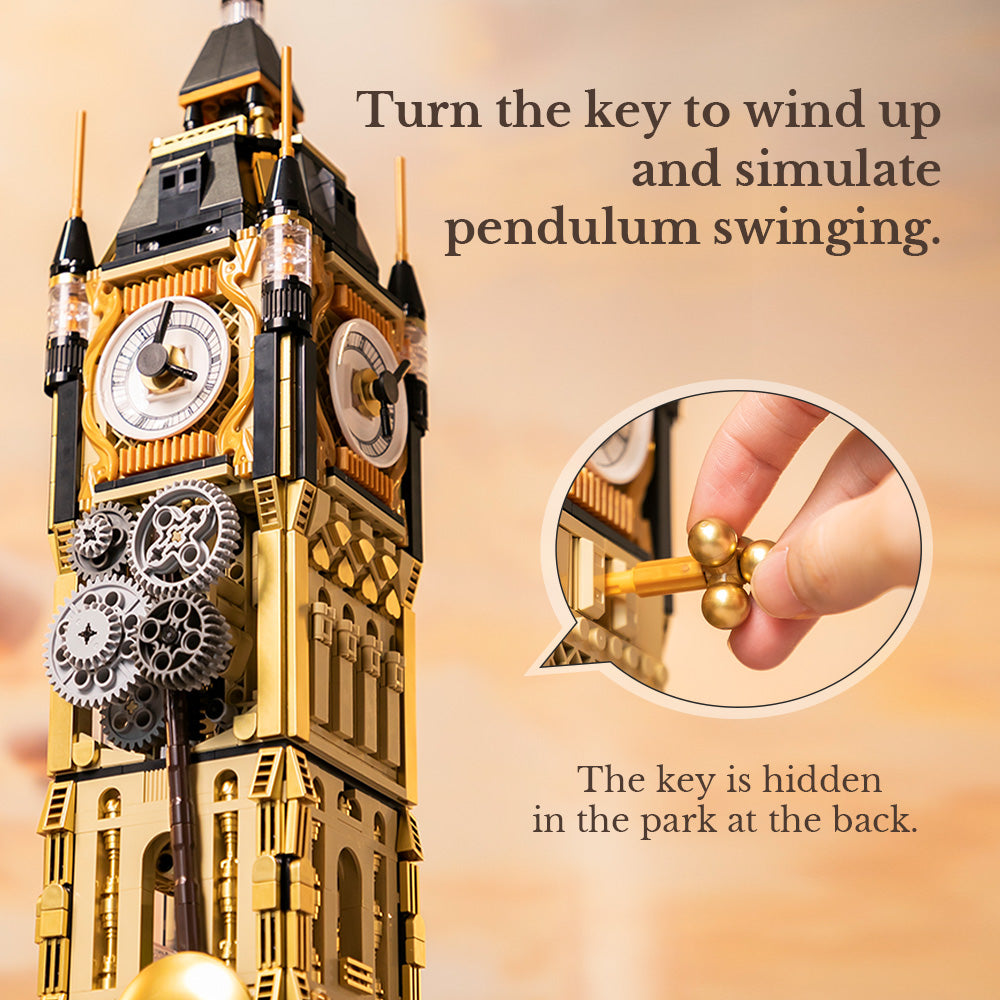 85008 Pantasy Steampunk Bell Tower Torre dell’Orologio Set Costruzioni