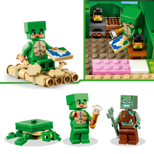 21254 LEGO Minecraft Beach House della tartaruga