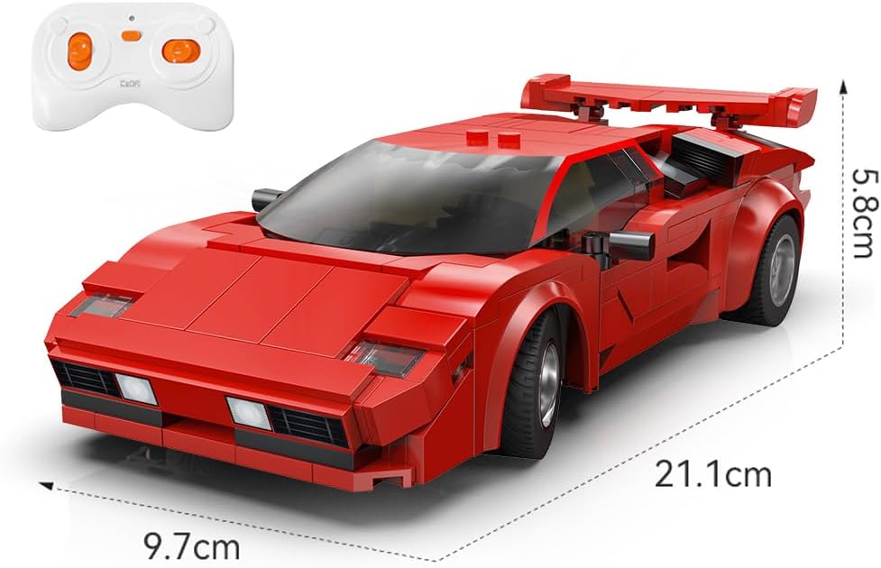 DBLC51085W CaDA Racing Car RC 1:20  Auto Sportiva Radiocomandata 328 Pezzi