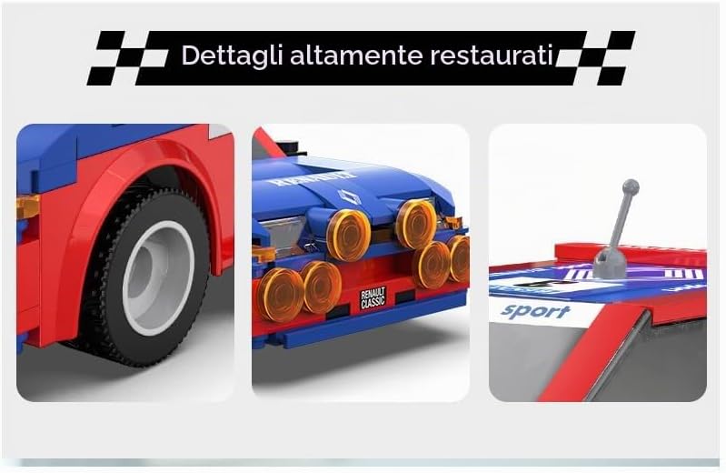 CaDA DBLC51095W Renault 5 Maxi Turbo  Auto da Corsa da Costruire Rc  1:20