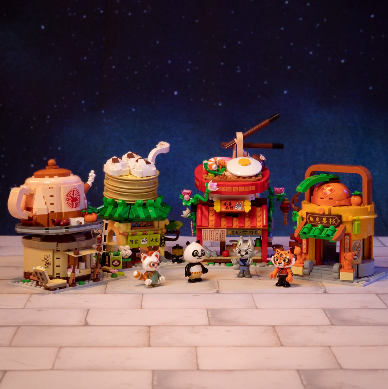 86505 Pantasy Kung Fu Panda Negozio di Ravioli di Po Set Costruzioni da Collezio