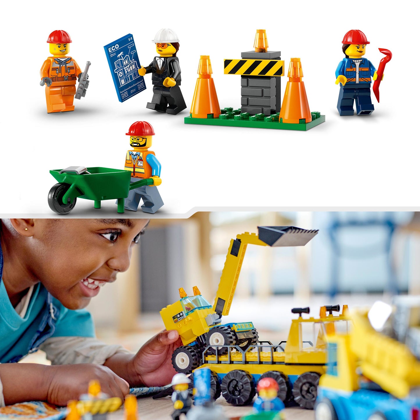 60391 - LEGO City - Camion da cantiere e gru con palla da demolizione