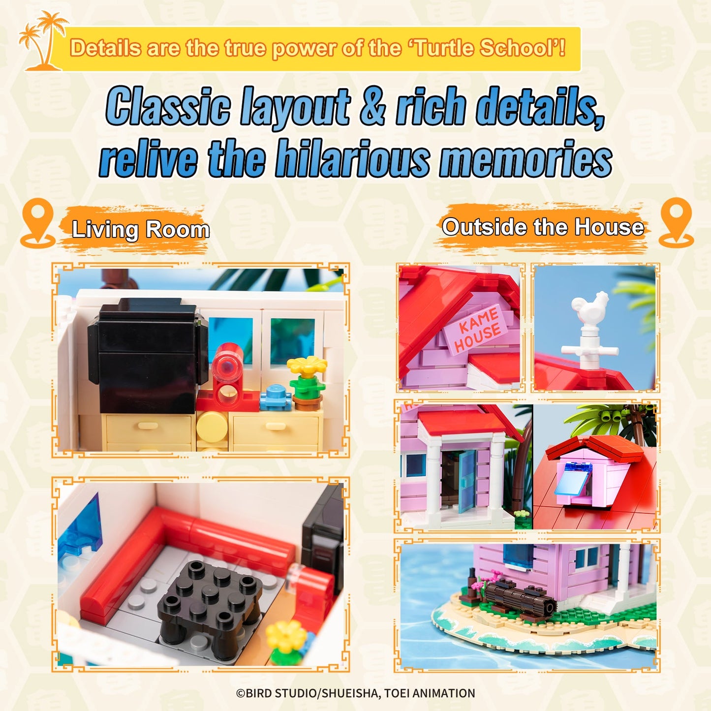 PANTASY set di mattoncini collezione Dragon Ball: Kame House