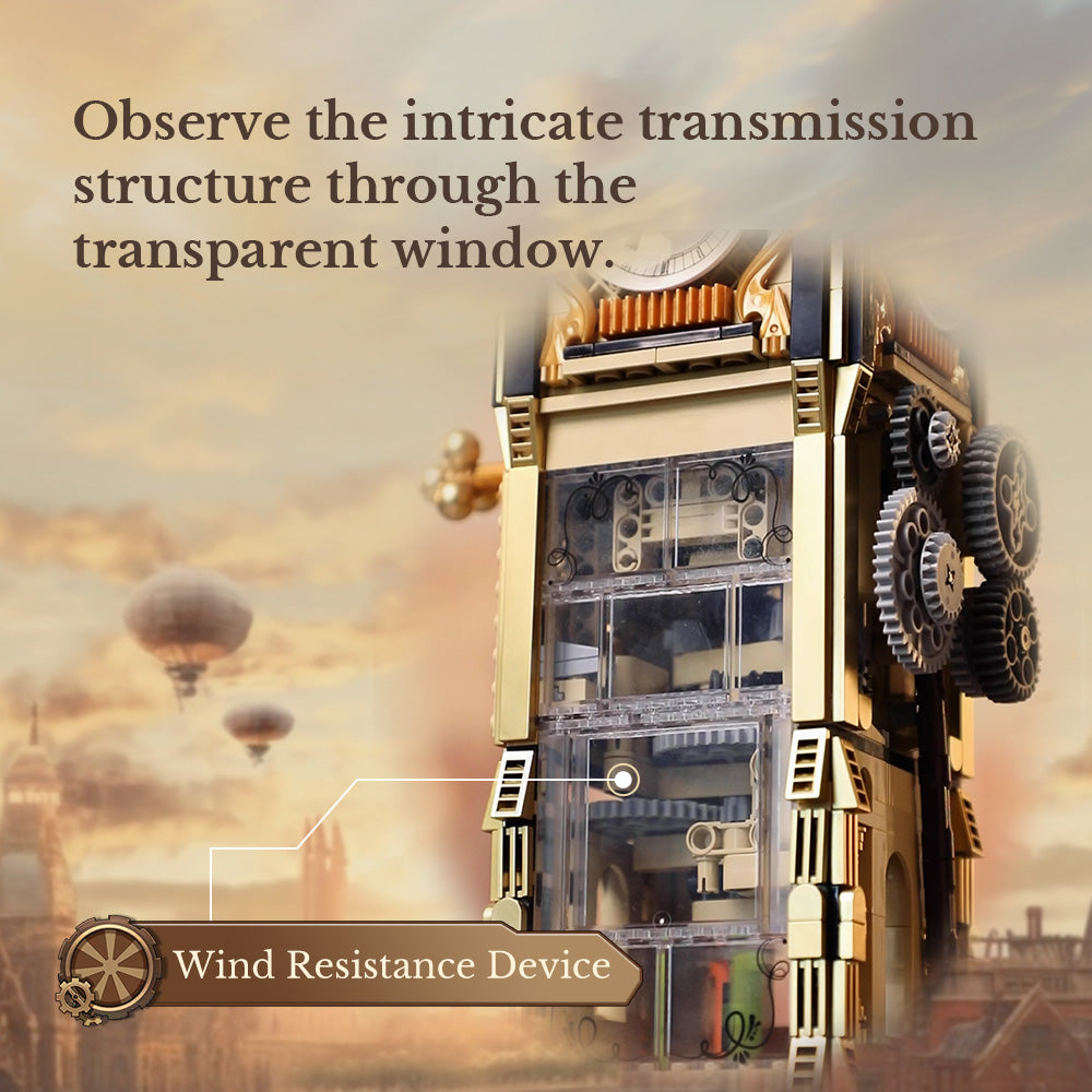 85008 Pantasy Steampunk Bell Tower Torre dell’Orologio Set Costruzioni