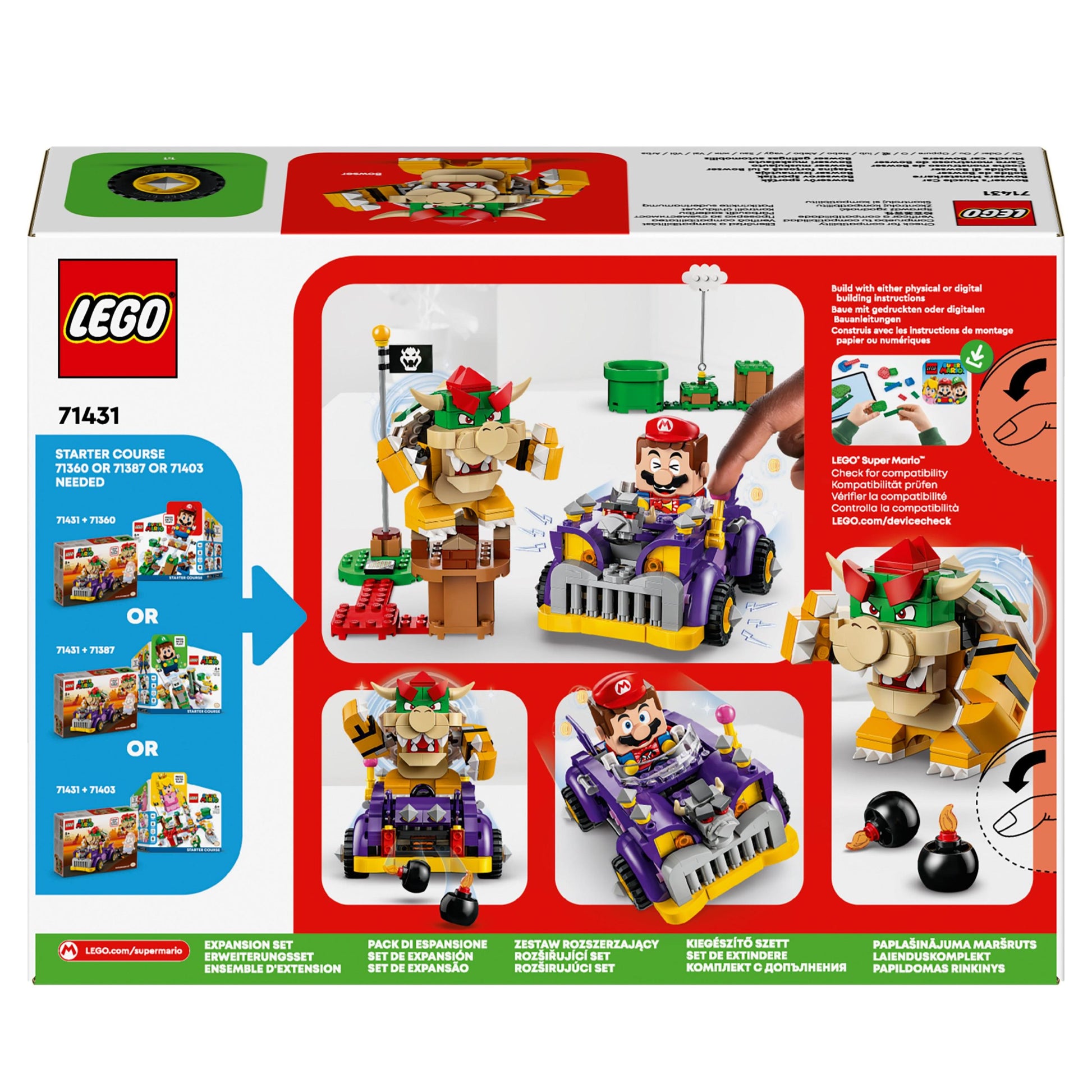 71431 LEGO Super Mario Pack di espansione Il bolide di Bowser