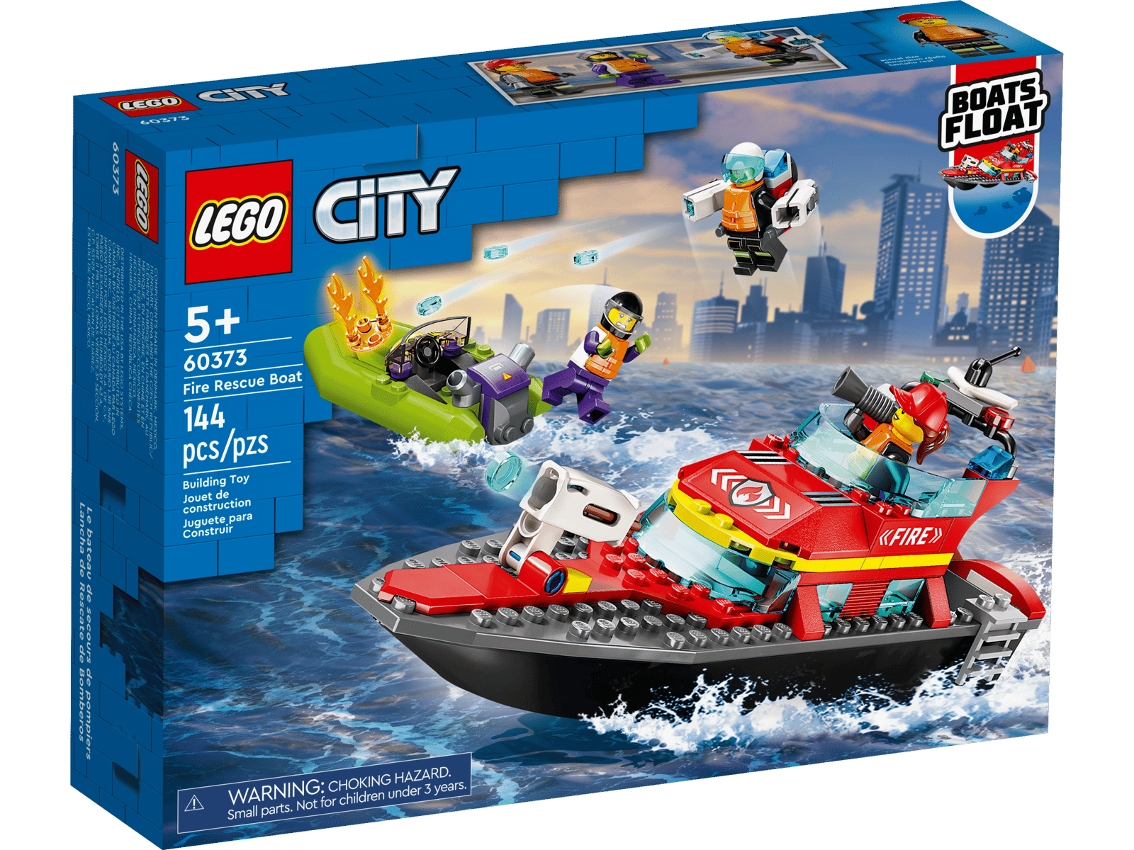 60373 LEGO City Fire - Barca di soccorso antincendio