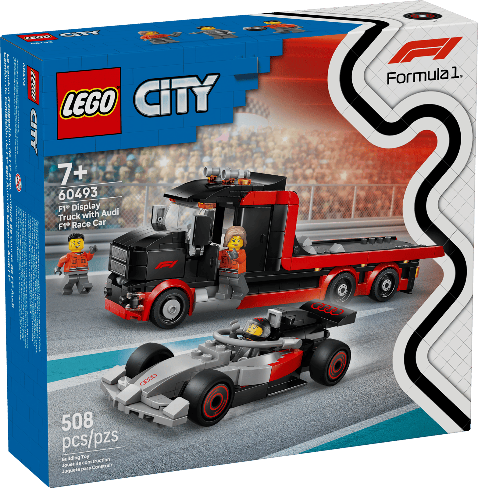 60493 Lego  City CITY Display Truck F1® con auto da corsa Audi F1®
