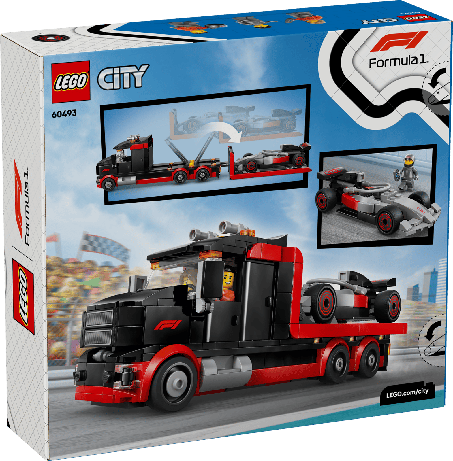 60493 Lego  City CITY Display Truck F1® con auto da corsa Audi F1®