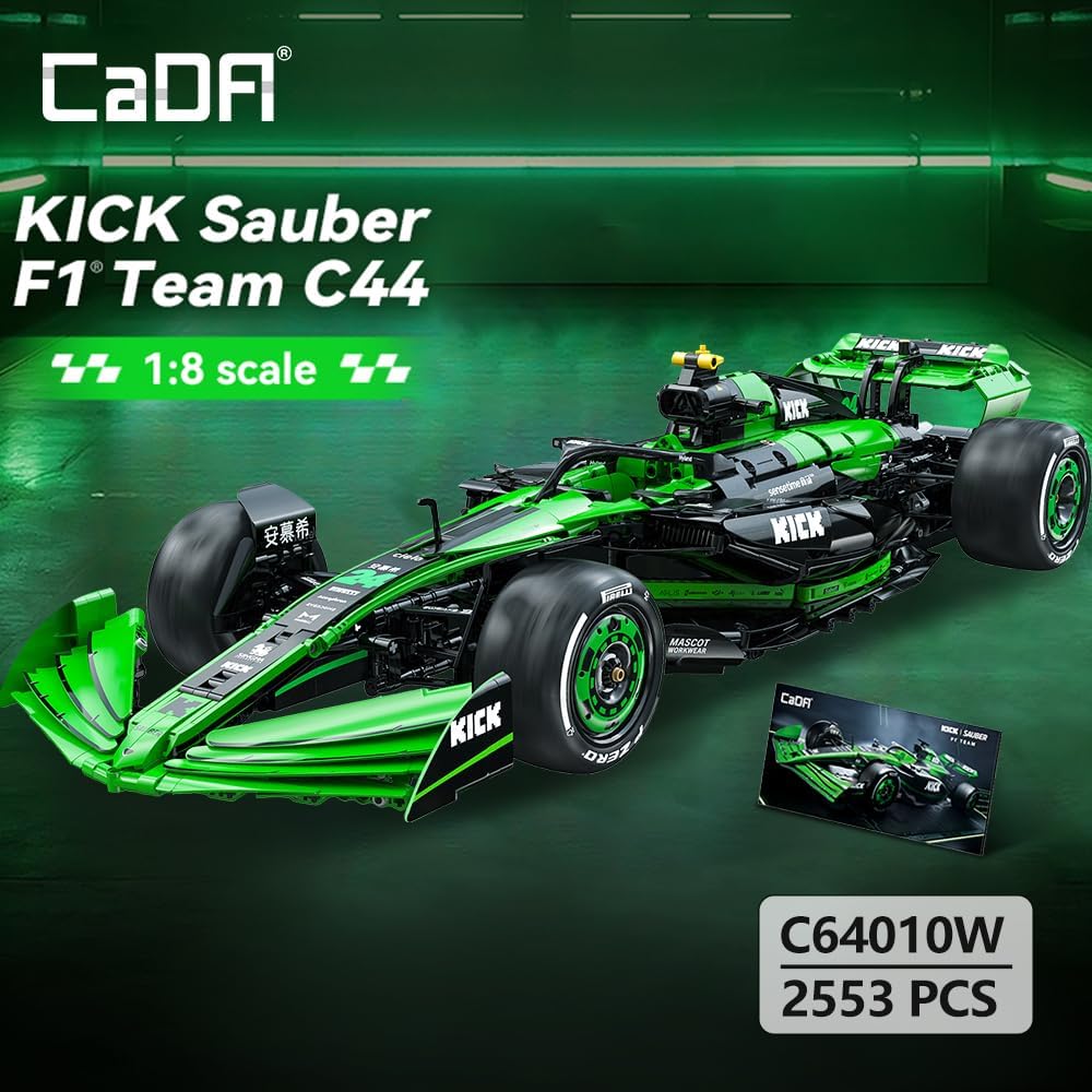 C64010W CaDA Kick Sauber F1 Team C44 2024 1:8  Formula 1 da Costruire 2553 Pezz