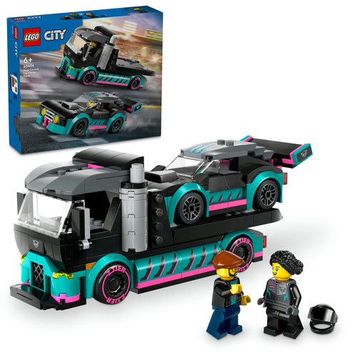 60406 LEGO City Great Vehicles Auto da corsa e trasportatore