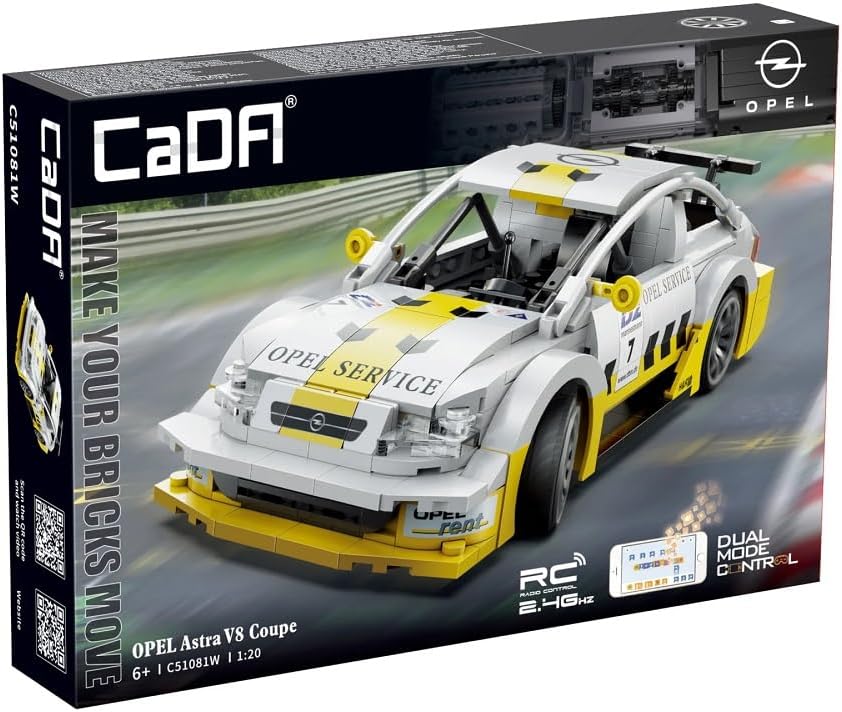 CaDA C51081W Opel Astra V8 Coupé RC 1:20 Auto Radiocomandata da Costruire 330 PZ