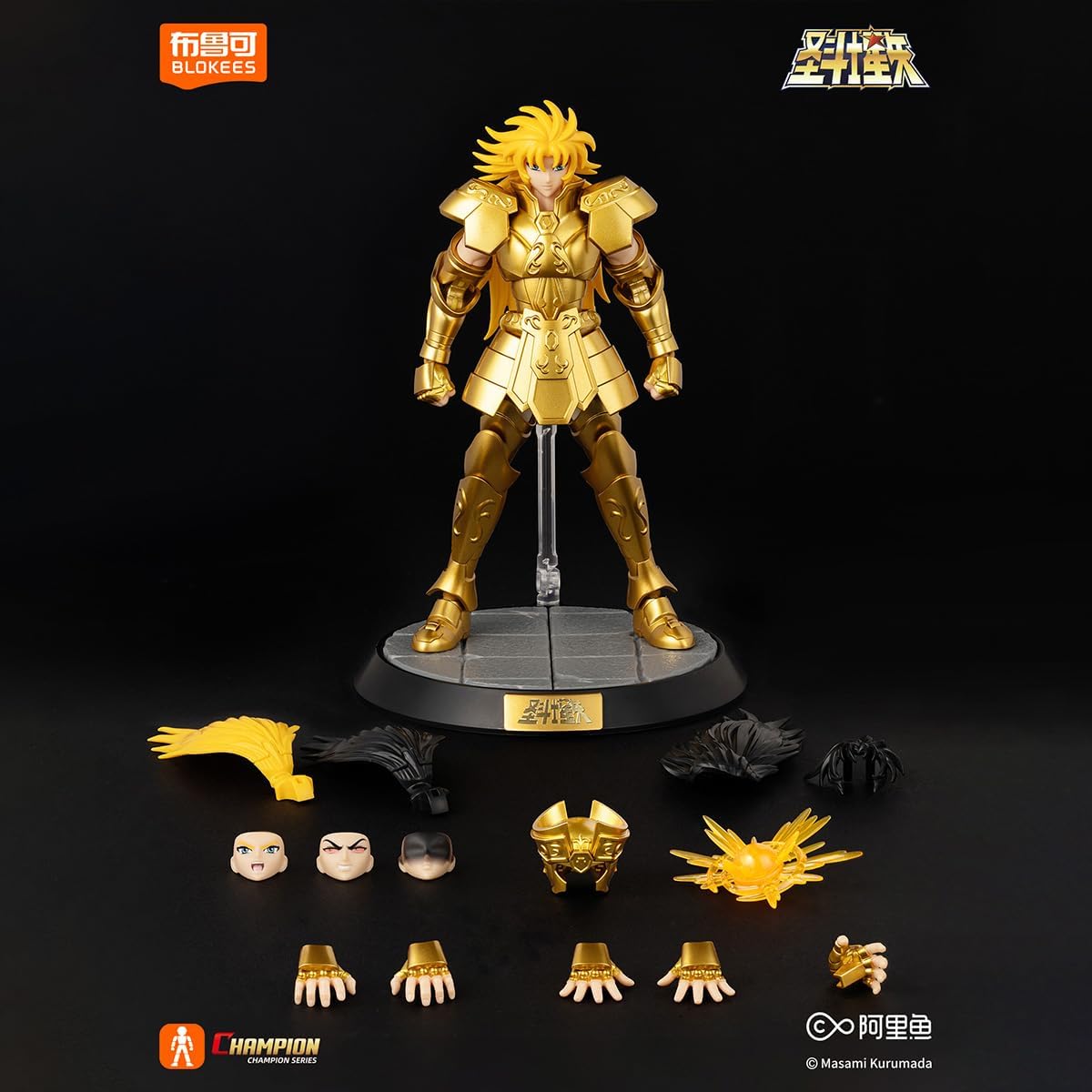 Blokees BLK75015 Saint Seiya Champion Class Gemini Saga  Figure Assemblabile