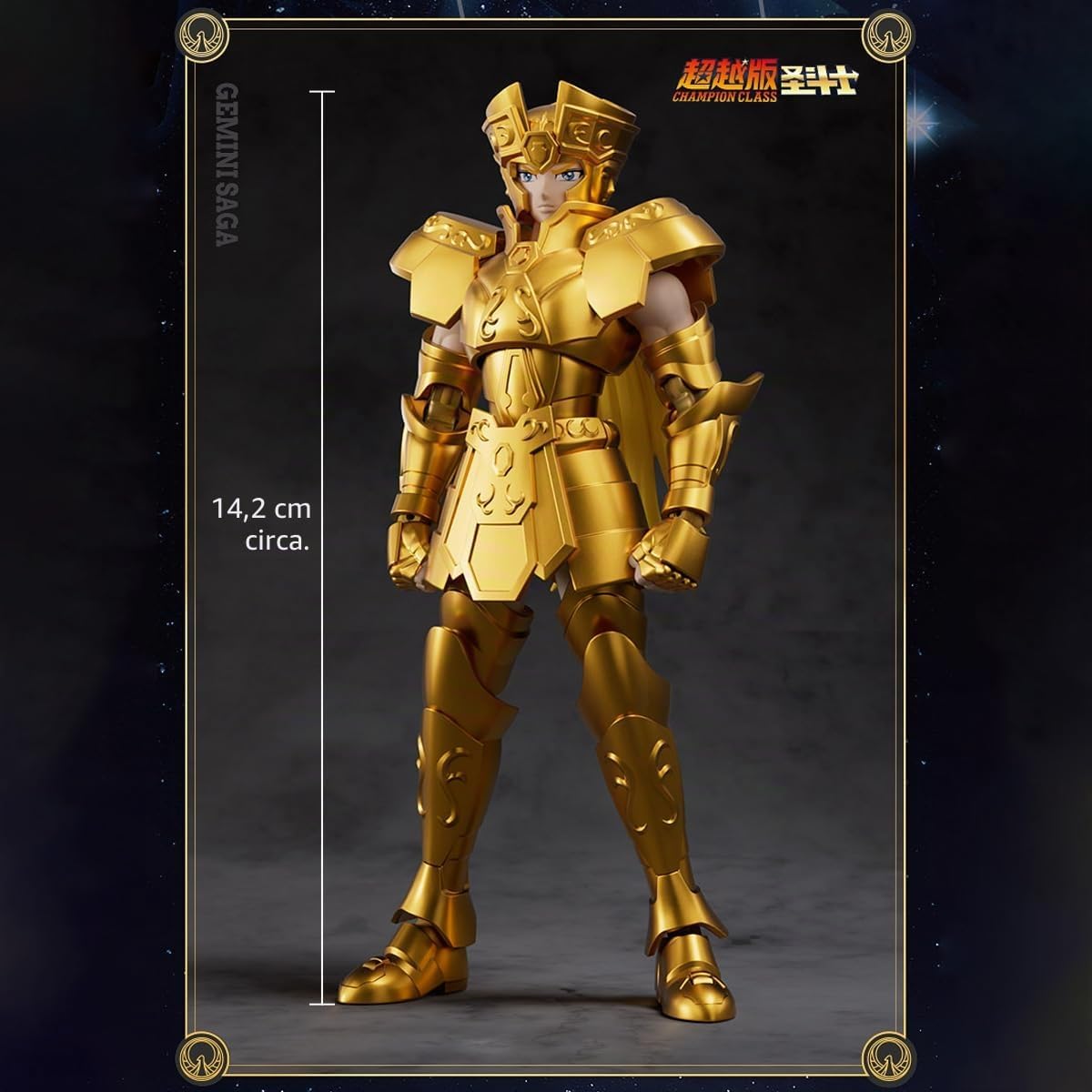 Blokees BLK75015 Saint Seiya Champion Class Gemini Saga  Figure Assemblabile