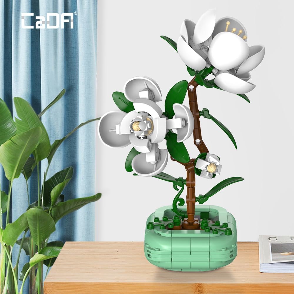 CaDA Camellia Flower Building Set C59029W  Fiore di Camelia da Costruire