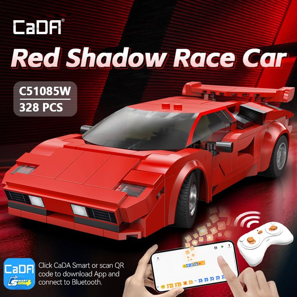 DBLC51085W CaDA Racing Car RC 1:20  Auto Sportiva Radiocomandata 328 Pezzi