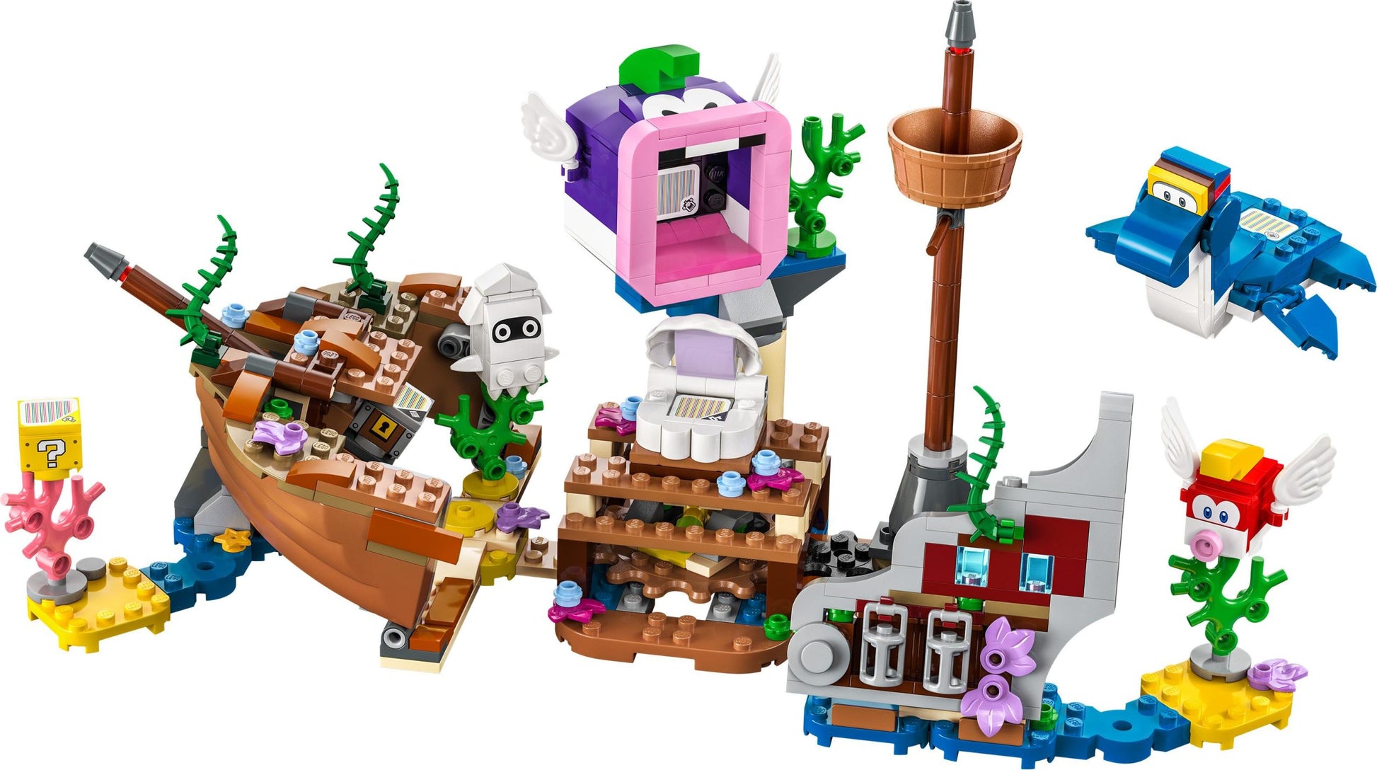 71432 LEGO Super Mario Pack di espansione Il veliero sommerso di Dorrie