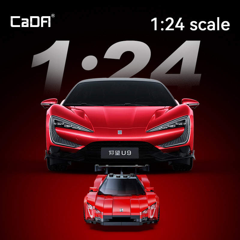 DBLC55045W CaDA BYD YangWang U9 1:24  Supercar da Costruire 291 Pezzi