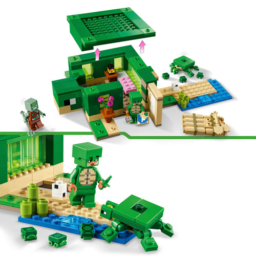 21254 LEGO Minecraft Beach House della tartaruga