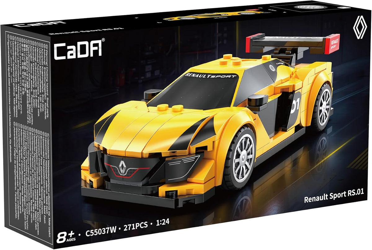 DBLC55037W CaDA Renault Sport R.S.01  Auto da Corsa da Costruire 271 Pezzi Scal