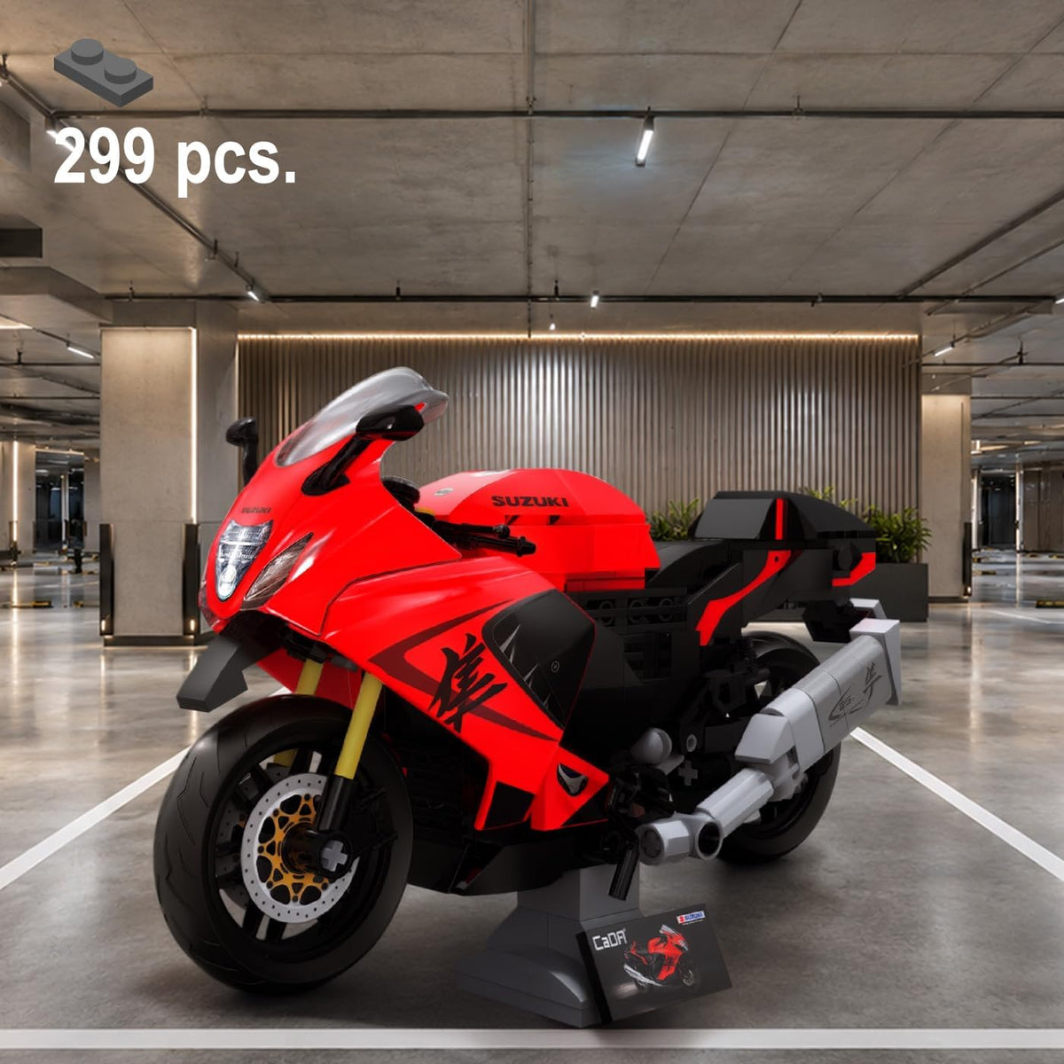 DBLC62051W CaDA  Suzuki Hayabusa 1:12  Moto da Costruire 299 Pezzi