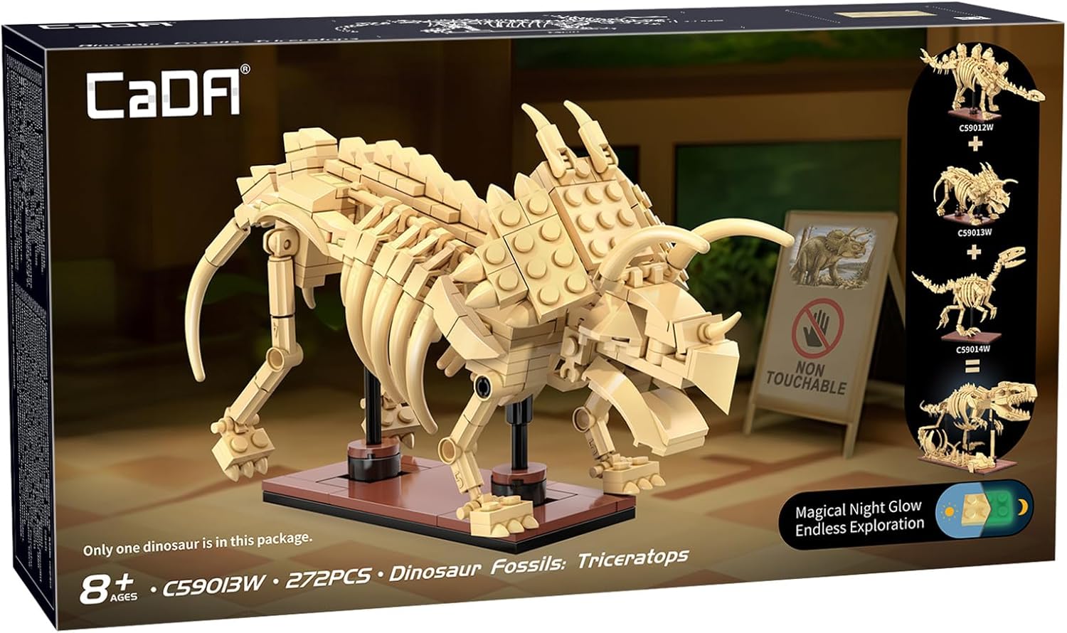 C59013 Cada - Dinosaur Fossils - Triceratops - 272  pcs