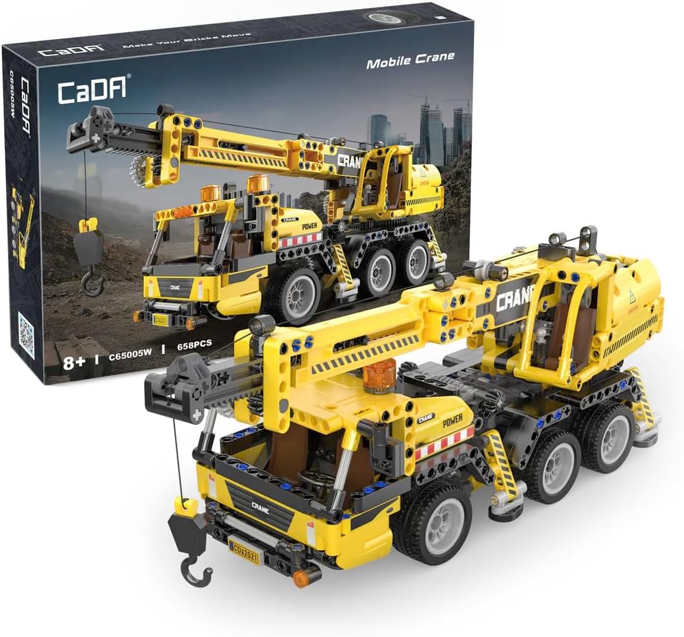 DBLC65005W CaDA Mobile Crane  Gru Mobile da Costruire 658 Pezzi