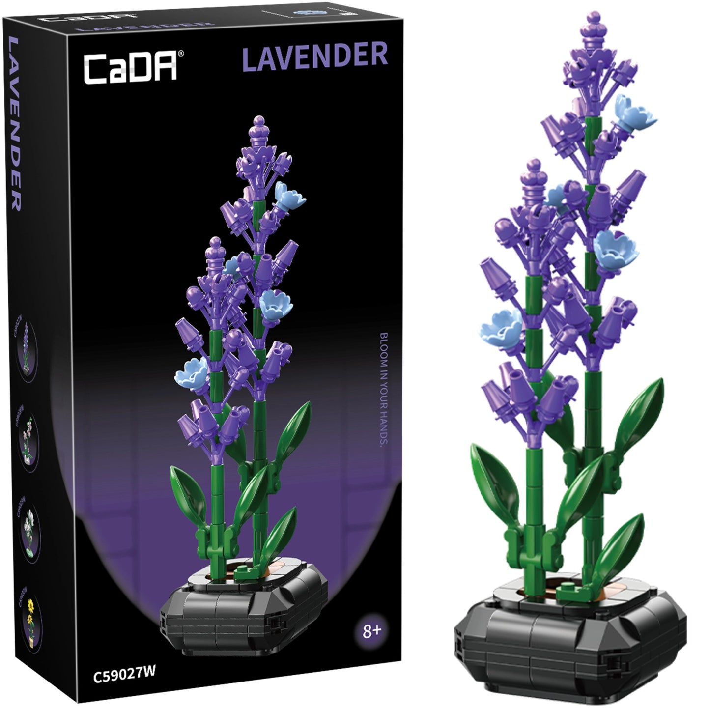 DBLC59027W Cada Lavanda - Pianta Decorativa in Mattoncini - 205 Pezzi