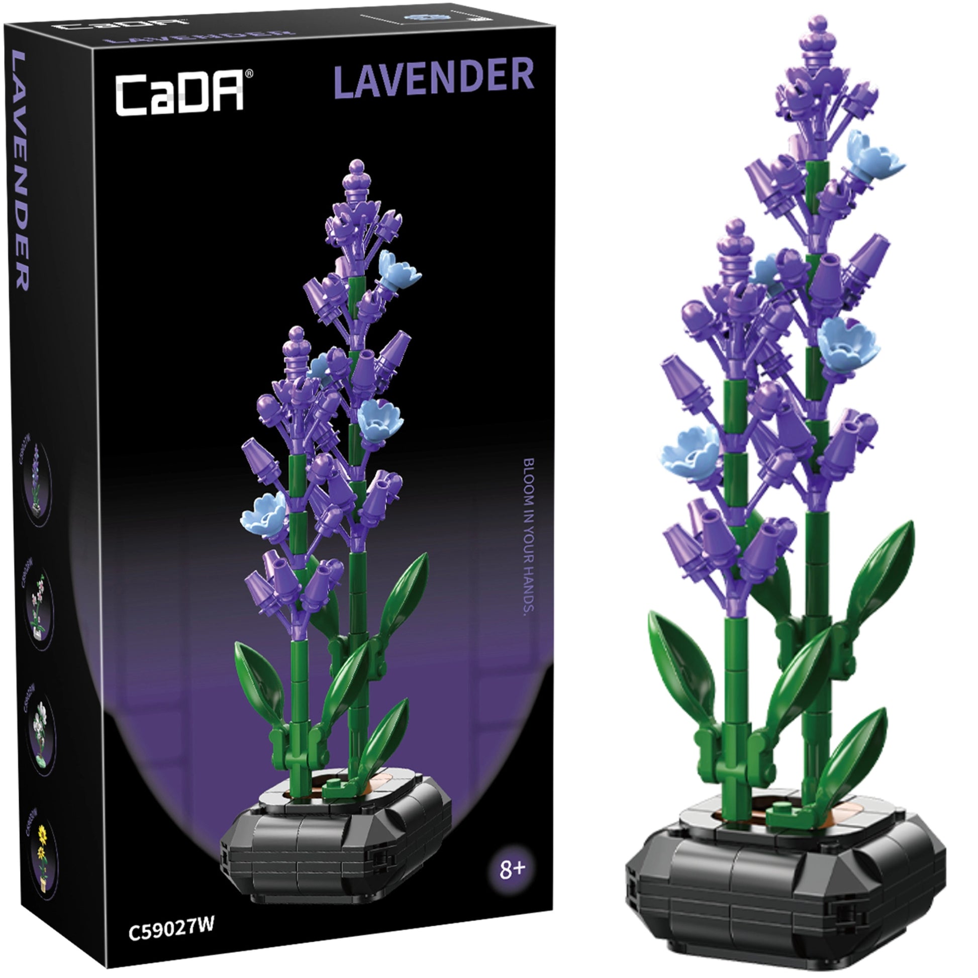 DBLC59027W Cada Lavanda - Pianta Decorativa in Mattoncini - 205 Pezzi