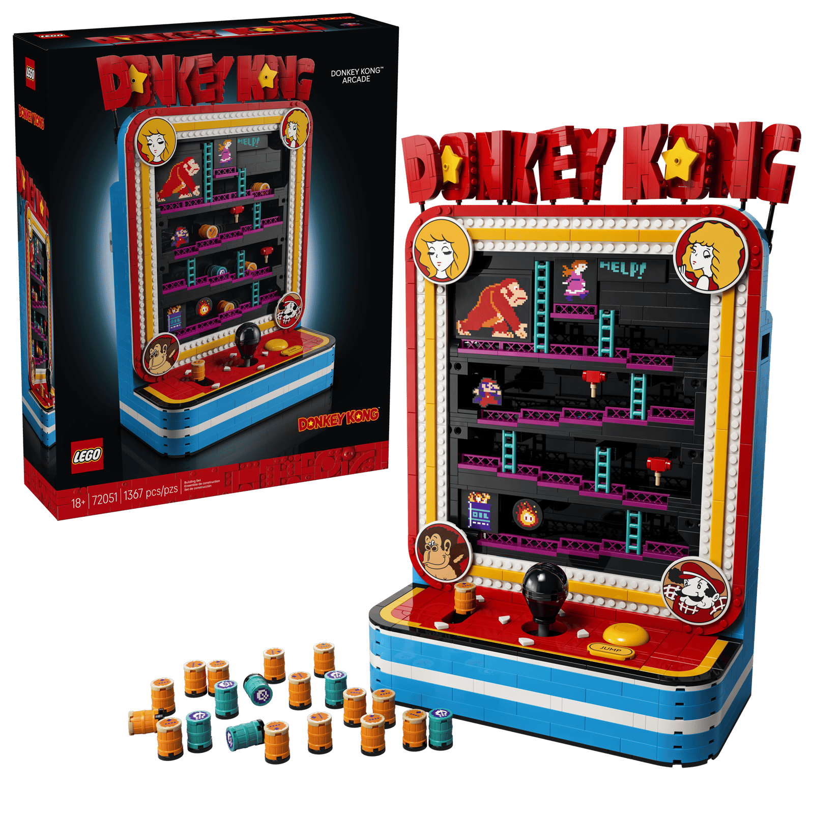 72051 LEGO Super Mario™   Arcade Donkey Kong™