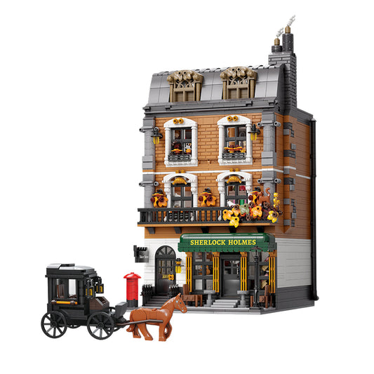 85014 Pantasy Sherlock Holmes 221B Baker Street  Set Costruzioni Vintage