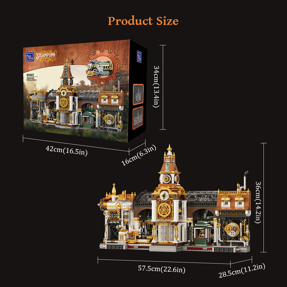 85007 Pantasy SteamPunk : Stazione Treno Steampunk Set Costruzioni da Collezione