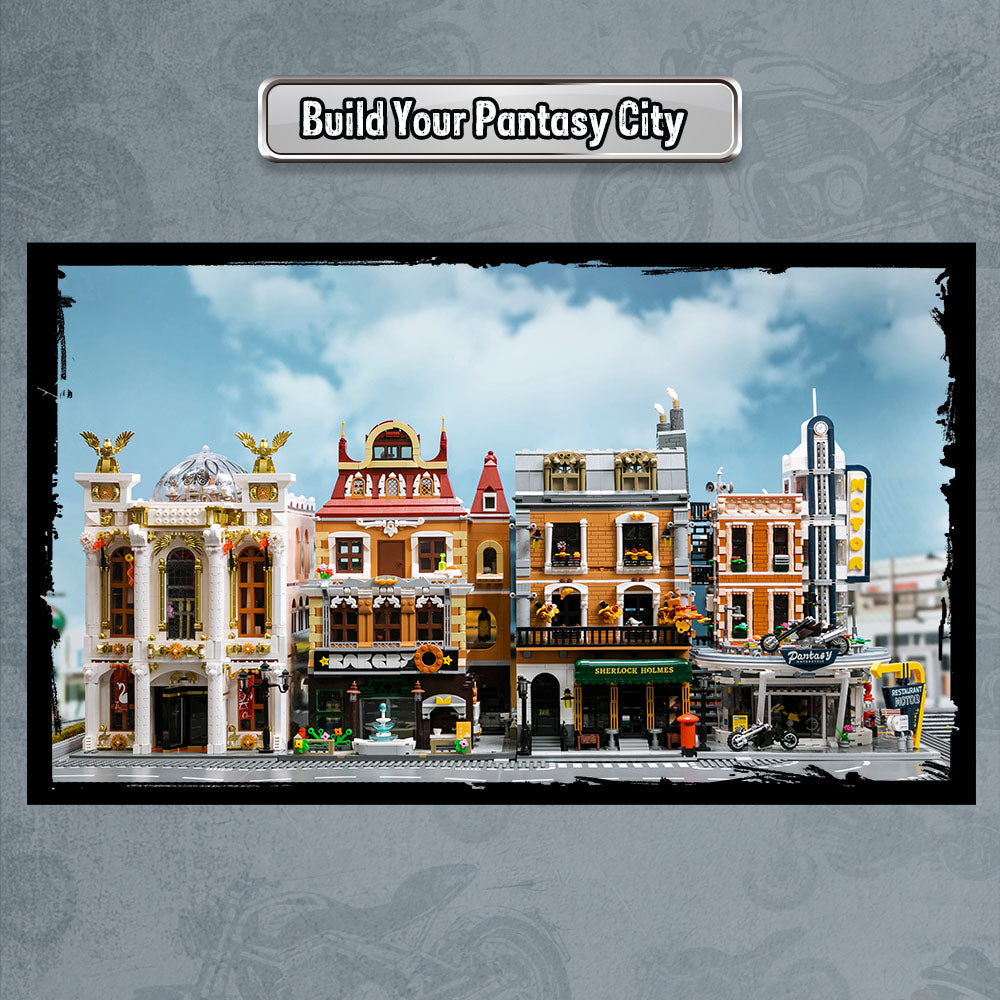 85024 PANTASY mattoncini collezione Edifici Modulari Ristorante per Motocicli