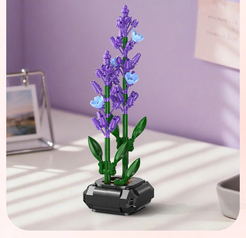 DBLC59027W Cada Lavanda - Pianta Decorativa in Mattoncini - 205 Pezzi