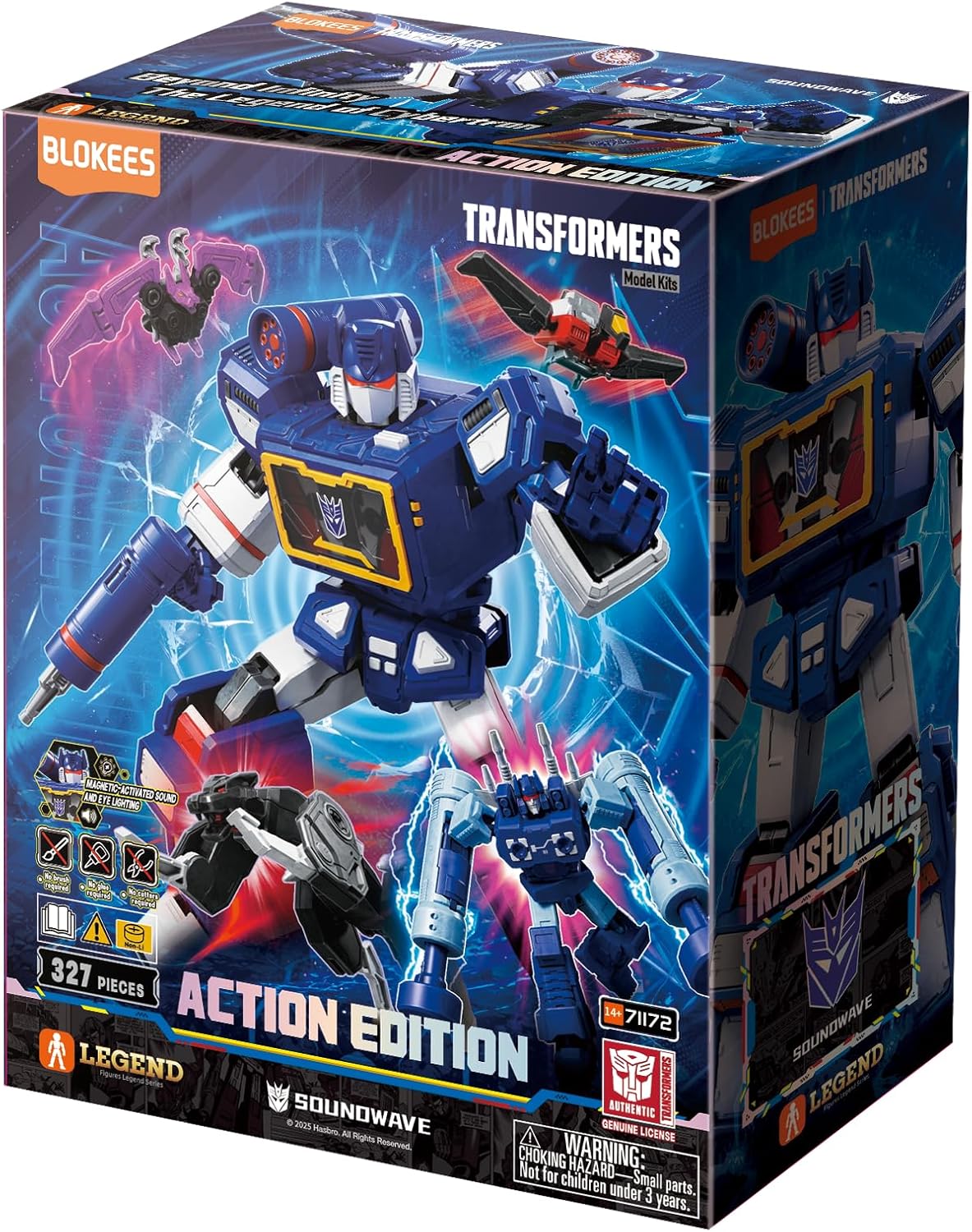 71172 BLOKEES Figure Transformers Action  Soundwave Model Kit 327 Pezzi