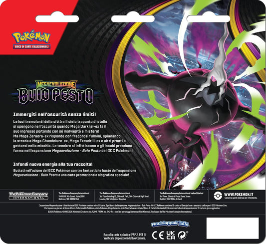PK10419-I  Gamevision Pokemon m5 buio pesto 3 pack blister