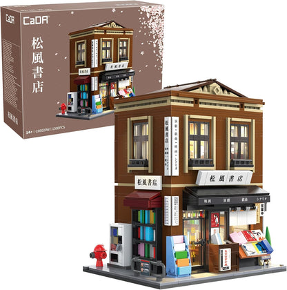C66020W CaDA Bookshop  Libreria Giapponese da Costruire 1292 Pezzi