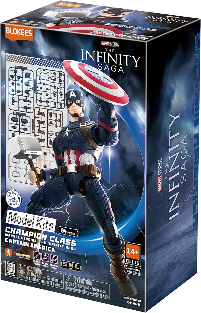 Blokees Marvel Studios The Infinity Saga Captain America Figure Assembabile