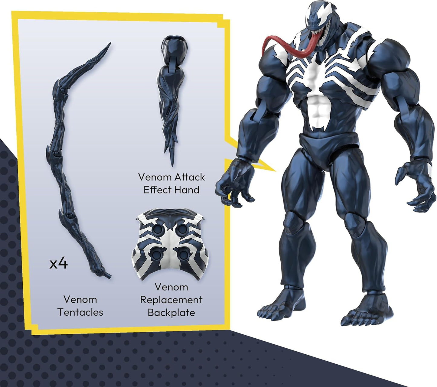 81119 Blokees Marvel Rivals Venom Champion Class 07 Figure Assemblabile